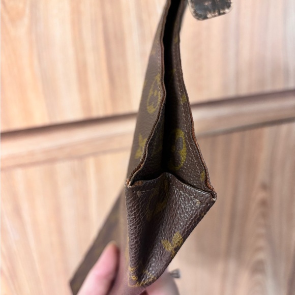 Auth LOUIS VUITTON Poche Toilette 26 Clutch Hand Bag Monogram Large Vintage - Picture 5 of 16